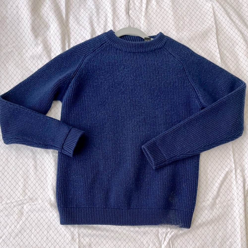 Patagonia 100% Wool Sweater, Navy blue size Large-Mens